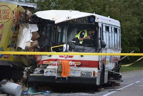 One in hospital after TTC bus collision in Scarborough